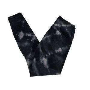 Varley Century Womens Small Grey Tie Dyed Mid Rise Cropped Athletic‎ Leggings